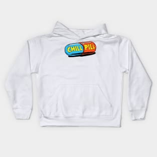 Chill Pill meditation relax peace adventure zen Kids Hoodie